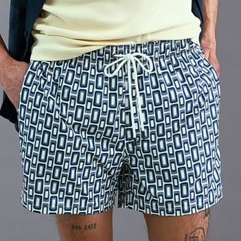 Bugatchi Cruz Mid-length Swim Trunks | Men's Pants | Allen Edmonds