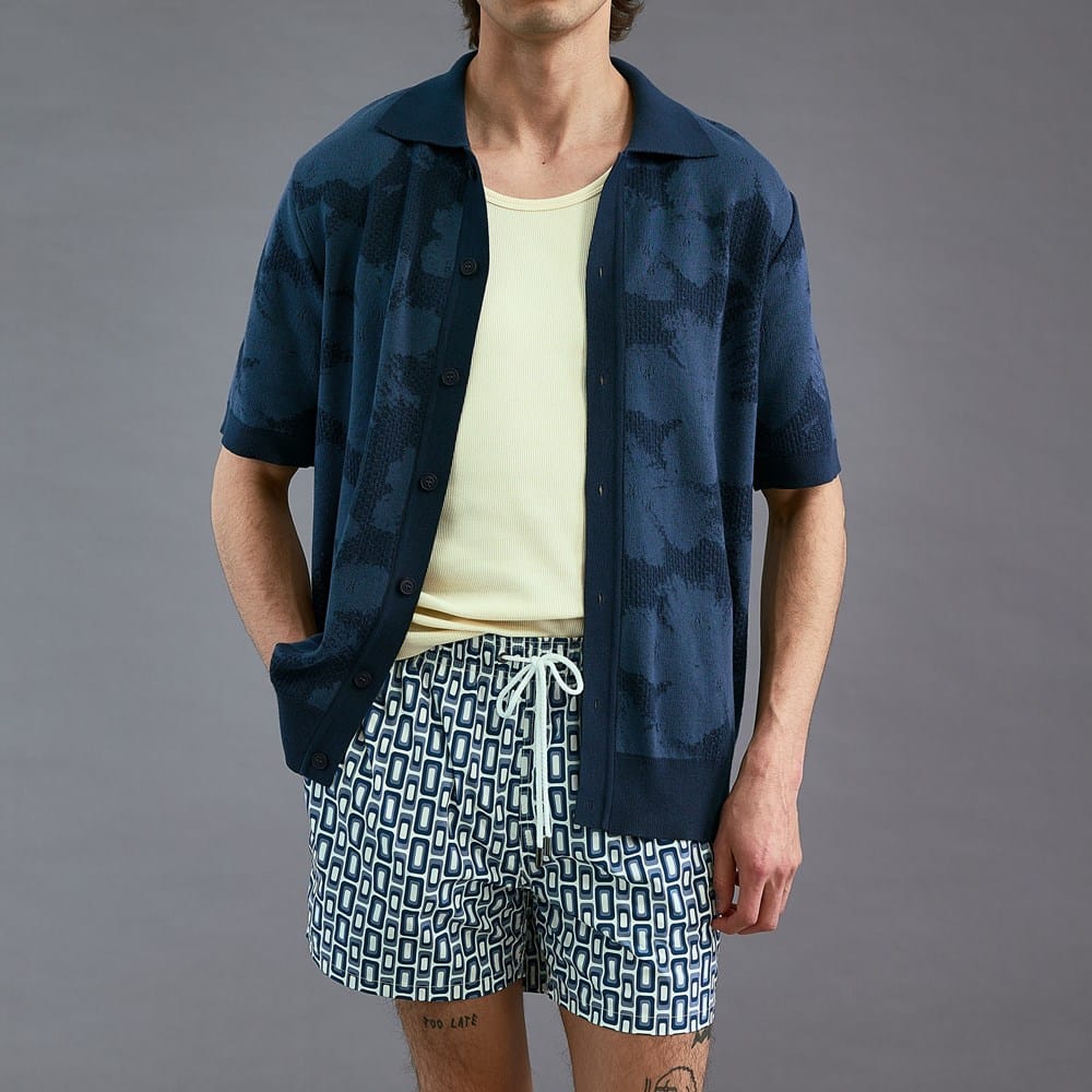Bugatchi Cruz Mid-length Swim Trunks | Men's Pants | Allen Edmonds