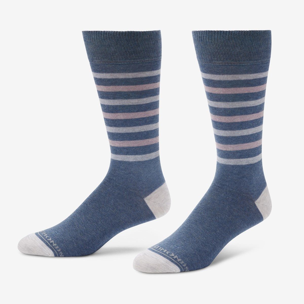 blue and white dress socks Blue dress socks crafted from non-mulesed merino wool – once a day
