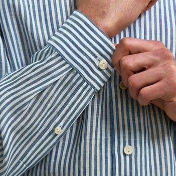 Eton Striped Linen Shirt | Men's Shirts | Allen Edmonds