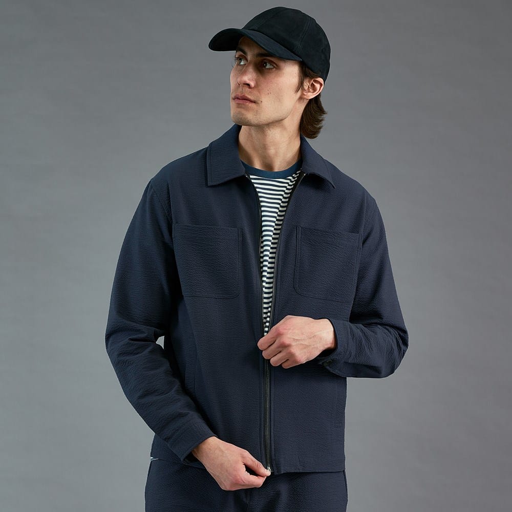 Les Deux Marseille Seersucker Jacket | Men's Outerwear | Allen Edmonds