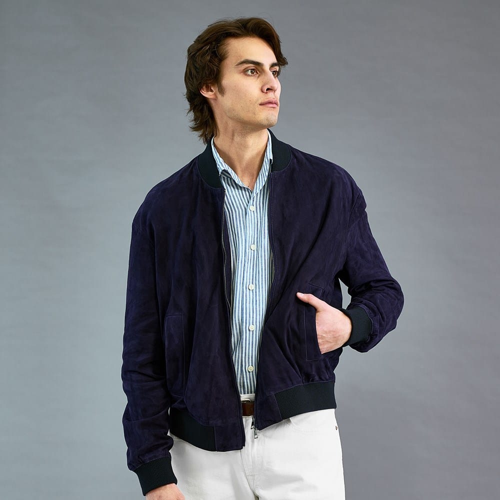 【Altea】スウェードジャケット Altea Suede Bomber Jacket | Men's Outerwear | Allen Edmonds