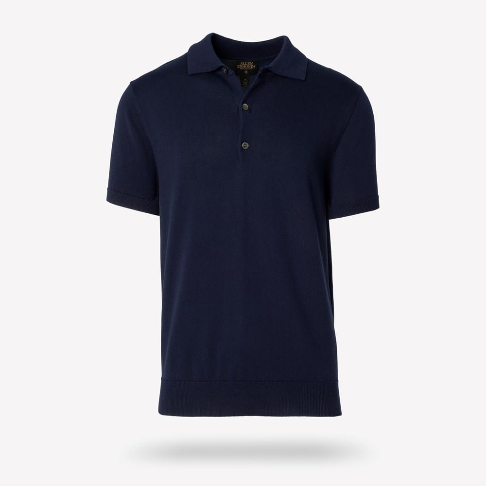 Short Sleeve Knit Polo | Men's Shirts | Allen Edmonds