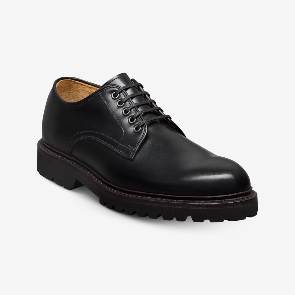 Allen Edmonds Reserve Carmine Reserve Lug Derby Dress Shoe in Black Leather, size 11.0 3E