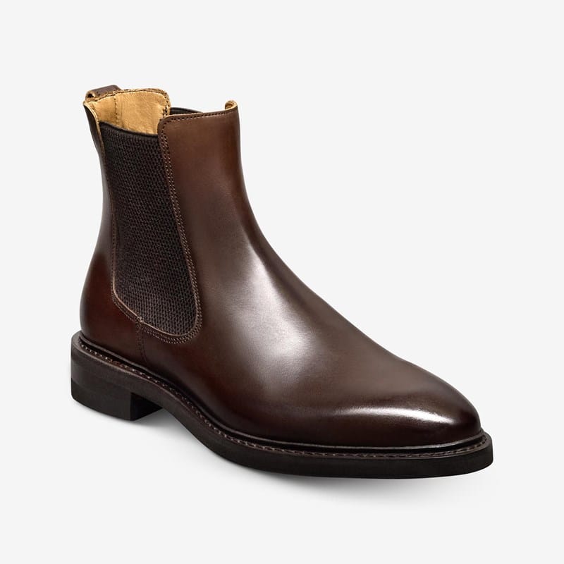 Allen Edmonds Reed Chelsea Boot Boots in Dark Brown Leather, size 9.5 3E