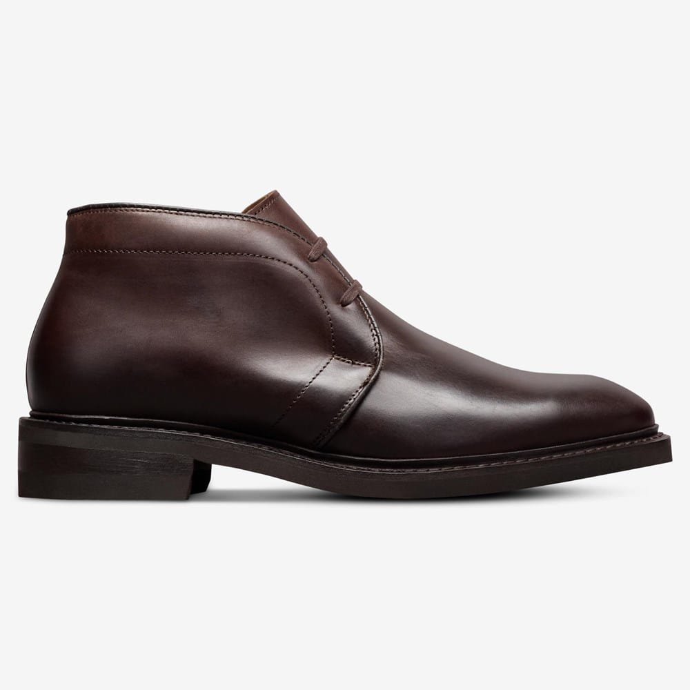 mens brown dress chukka boots Allen Edmonds Ridgley Boot in Dark Leather, size 8.5 3E #santana-brown-leather Durable Dainite rubber soles Aohooy Linen Dress Women Ankle boots Size:0-6 MTHS