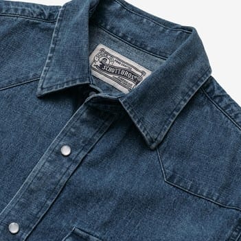 トップス schott open collar shirt Schott® N.Y.C. Denim Shirt | Men's Shirts | Allen Edmonds