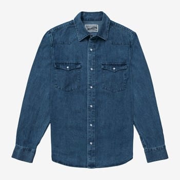 トップス schott open collar shirt Schott® N.Y.C. Denim Shirt | Men's Shirts | Allen Edmonds