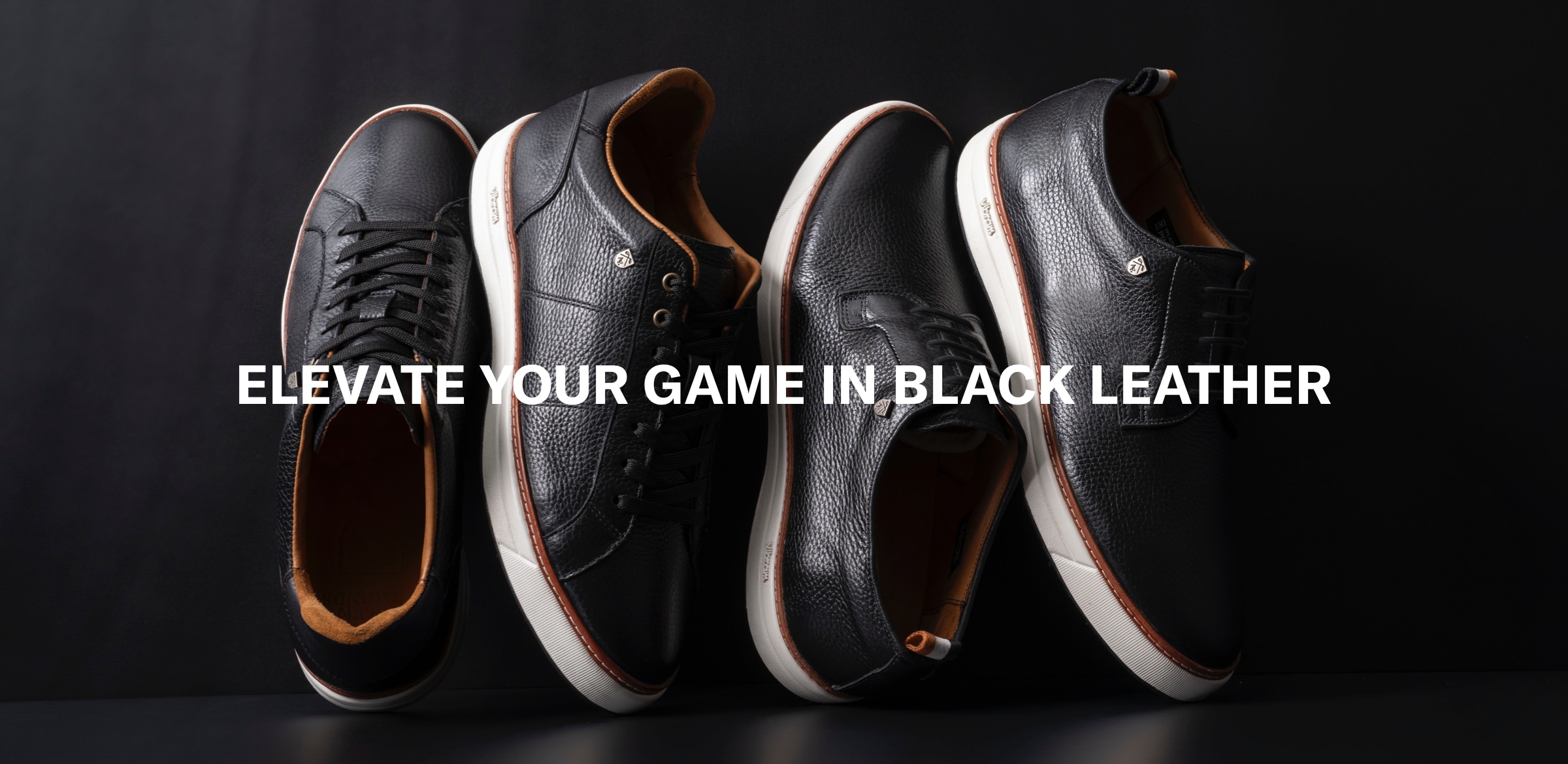elevate your game in black leather
