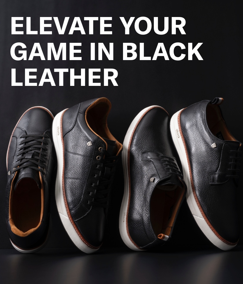 elevate your game in black leather